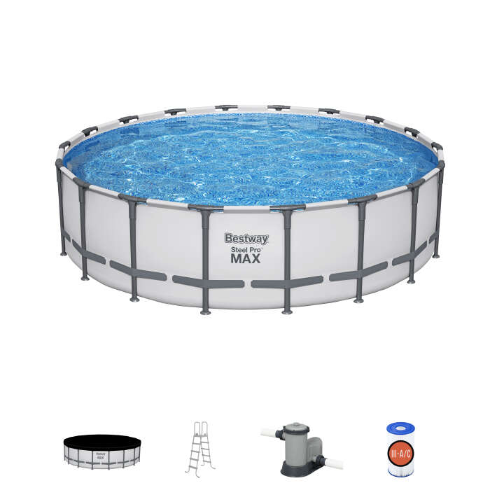 Bestway Steel Pro MAX™ Frame Pool Komplett-Set ClickConnect Bestway Steel Pro MAX™ Frame Pool Komplett-Set ClickConnect